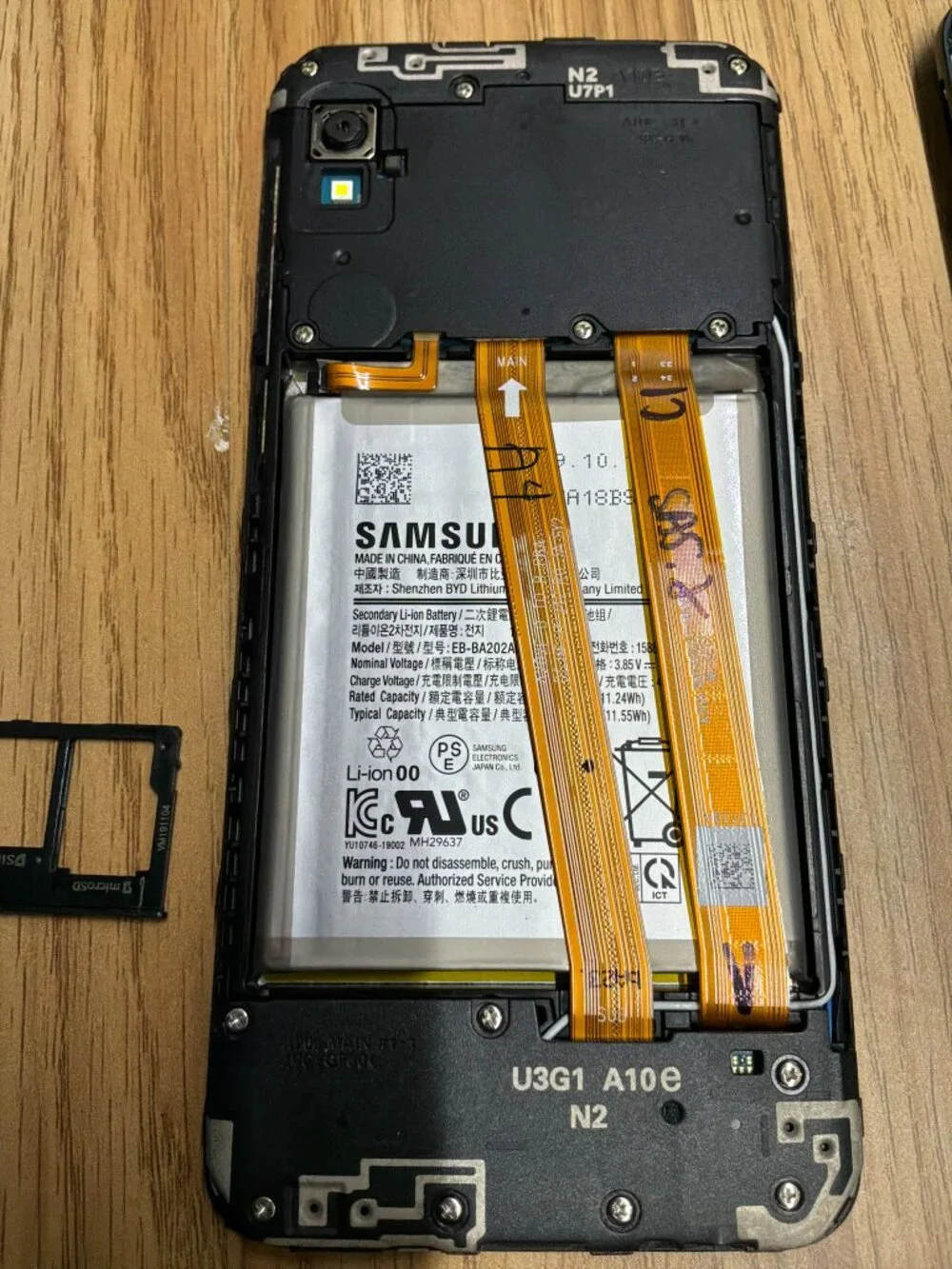 Samsung Galaxy A10e SM-A102U Black Smartphone For Parts or Repair Read